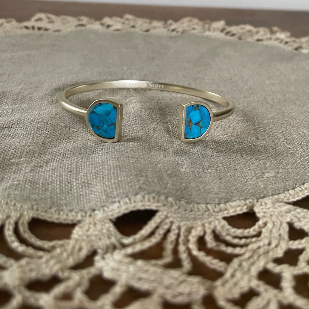 Kendra Scott Luna Turquoise Cuff Bracelet